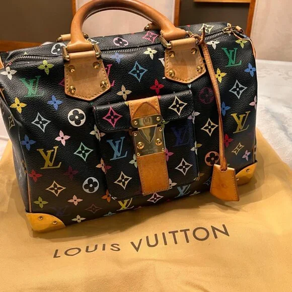 Authentic Louis Vuitton Multi Color Speedy 30 - Picture 3 of 15